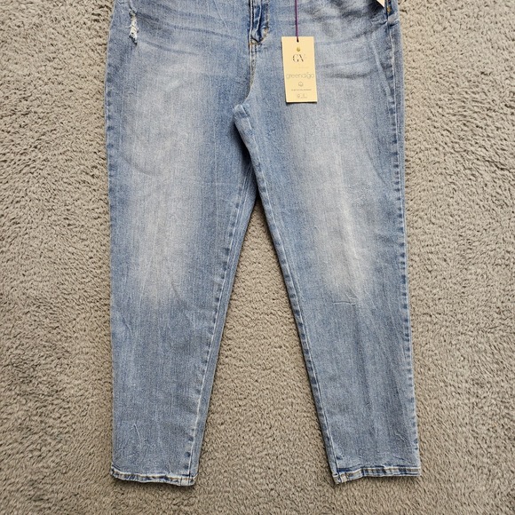 Gloria Vanderbilt X Christian Siriano Jeans Womens 31/12 Tulsa Blue Distress NEW - Picture 3 of 16